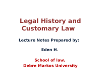 Legal history and customary law ppt (1).pdf